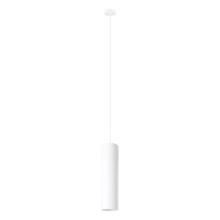 Eglo 204898A - 1 LT Pendant w/ White Finish & White Cylinder Shade