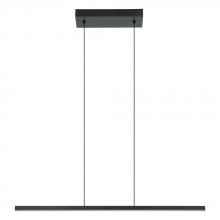 Eglo 206045A - 1 LT Integrated LED Linear Pendant w/ Black Finish & White Diffuser