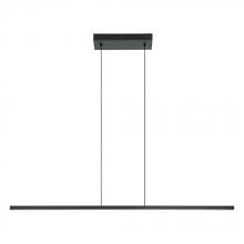 Eglo 206046A - 1 LT Integrated LED Linear Pendant w/ Black Finish & White Diffuser