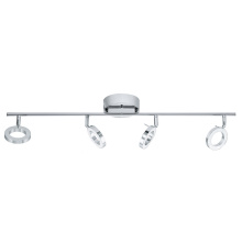 Eglo 31362A - 4 LT Integrated LED Fixed Track Light w/ Chrome Finish & Adjustable Lamp Heads