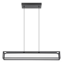 Eglo 39629A - 1 LT LED Linear Pendant w/ Black Finish & White Acrylic Diffuser