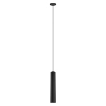 Eglo 62558A - 1 LT Cylinder Pendant w/ Matte Black Finish