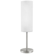 Eglo 85981A - 1 LT Table Lamp w/ Matte Nickel Finish & White Frosted Glass Shade