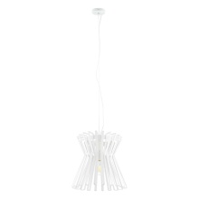 Eglo 97949A - 1 LT Pendant w/ White Finish & White Metal Shade