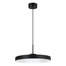 Eglo 98165A - 1 LT Integrated LED Pendant w/ Black Finish & Black & White Shade