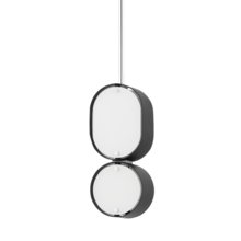  393-02-SBK/SS - 2 LIGHT PENDANT