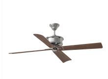 Visual Comfort 4SBWR56PN - Subway 56" Indoor/Outdoor Polished Nickel Ceiling Fan with Handheld Remote Control
